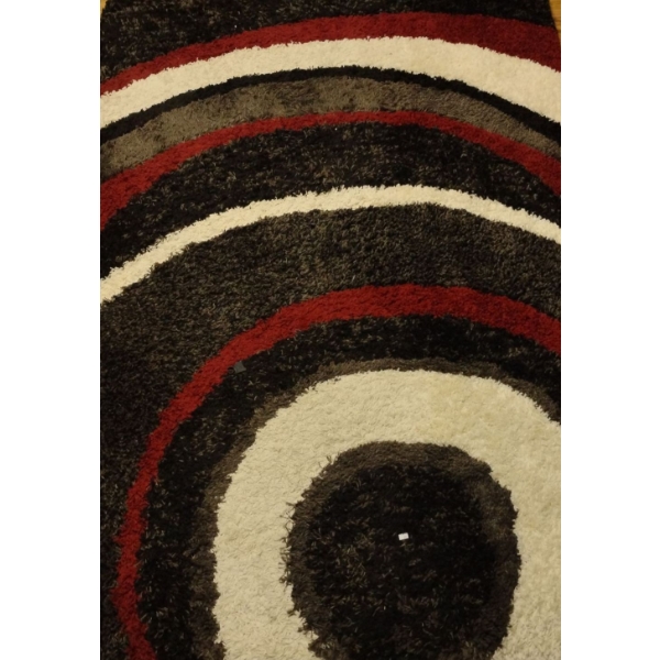 8x10 Shag Area Rug Abstract Design Excellent Used Condition