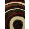 Image 1 : 8x10 Shag Area Rug Abstract Design Excellent Used Condition