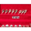 Image 3 : Oneida Silversmiths SilverPlated " Community" Flatware Set in Wooden Storage Box