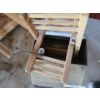 Image 2 : Antique Butter Churner. 14 dia, 15 h.  Includes Metal Stand 16 w, 14 h, 16 d