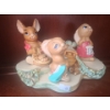 Image 1 : Pendelfin Hand Painted Stonecraft- "Totty", "Nipper", & "Lucky Pocket" Figurines