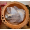 Image 9 : Wooden Box and Household Decor Incl: Brass Hooks and Keys, Clay Figurines Nutcracker Set and More!