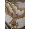 Image 6 : Fashion Jewelry Including: Black and Gold Beaded Necklace, Vintage Metal 'Tabs" Belt and More!