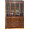 Image 1 : Stunning Vintage Federal Style Mahogany Bowfront China Cabinet 60x17x82