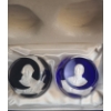 Image 2 : Franklin Mint- Baccarat Cameo in Crystal Paperweights: John Paul Jones and Admiral de Grasse