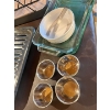 Image 2 : New Roaster New knife set baking sheet set of small side bowls, casserole dish with lid & cream bowl