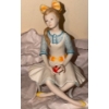 Image 6 : Cybis Figurines: Sitting 4 T, w/ Doll 6.5 T, Holding Apple 7.5 T