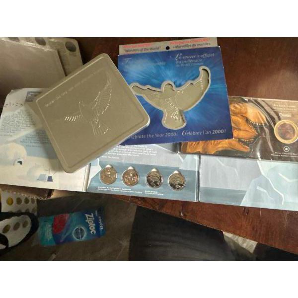 Collection Of Royal Canadian Mint coins From Various years 
2010 50c Dinosaur Exhibit: Daspletosauru