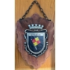Image 3 : Vintage Rustic Metal Cow Bell Attached to Leather Strap & German Crest