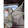 Image 6 : Outdoor Garden Décor Lot: Metal Sun, Hummingbird, Solar Lights, Planters, Watering Can