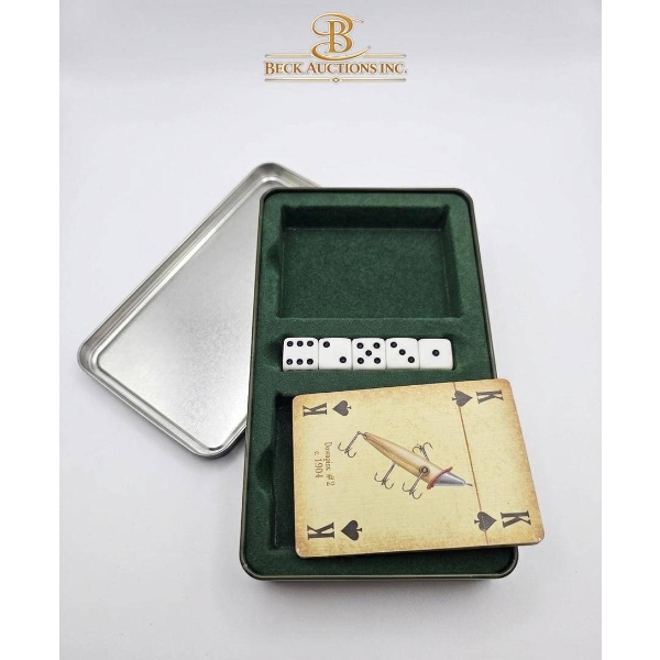 Trail-Themed Set with Binoculars, Flask, and Vintage Tin