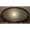 Image 1 : Antique Oval Wooden Framed Mirror - 25x39