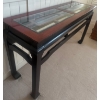 Image 4 : Elegant Wood & Glass Console Table/ Sofa Table  (52x16x28"tall)