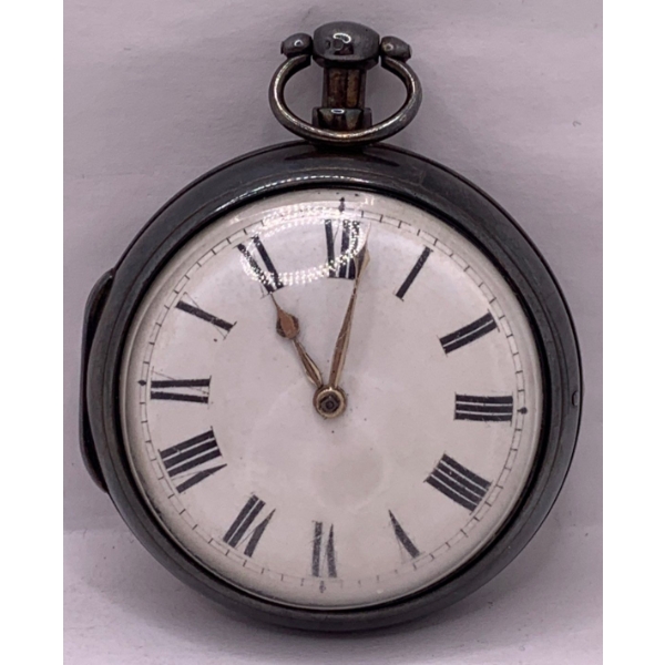 Lovely Silver Colored Pocket Watch Stamped 'TH' - Weighs 135.8g 