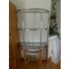 Wood and Metal Shelf 72Hx41Wx16D