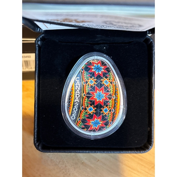 2020 $20 Traditional Pysanka - Pure Silver Coin
