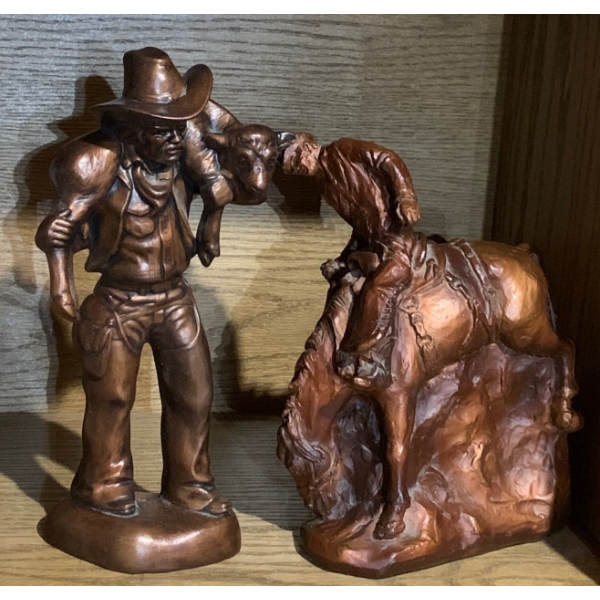 Ceramic Cowboy Characters 10T Made In Canada 