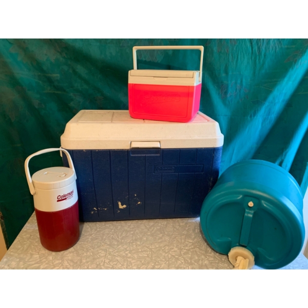 Coleman Cooler lot features 1990 Bubbalicous Cooler