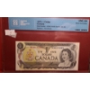 Image 1 : Certified Bank of Canada 1973- $1 Bill BCW2176435- BC-46b/ UNC 64 Choice Uncirculated 