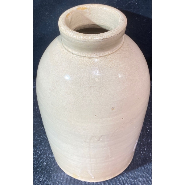 Antique Cream Stoneware Jug 12"