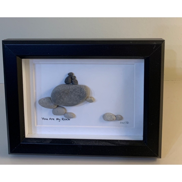 Hilary Gremsheild Art 'You Are My Rock' 8.5x6.5