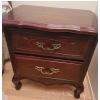 Image 1 : Wooden Side Tables with Two Drawers and Brass Handles