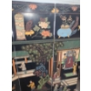 Image 9 : Two Asian Story Painted Panel Room Dividers- Each Divider: 60 W, 72 T- Designs on Both Sides 