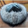 Image 2 : NEW Genuine Fox & Leather Aviator Hat w/ Canadian Black Mink Cap & More 