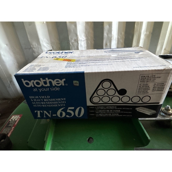New BROTHER TN - 650 High Yield Black Toner Cartridge  