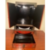 Image 2 : Chinoiserie Red Lacquer Jewelry Cabinet 10x7x15