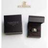 Image 6 : 19K Diamond White Gold ( 3-Piece) Engagement Ring Set  Round-Cut Solitaire Center Stone 11.83G