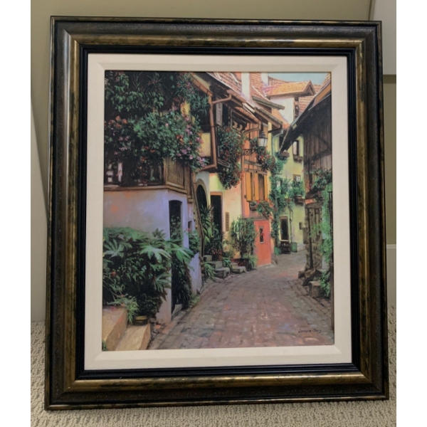 Courtyard Oil on Canvas Laraine Oberg