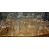 Image 9 : 18 Clear Glass Canning Jars and Lids/Caps Bundle
