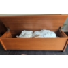 Image 3 : Teak Bedroom Furniture - King Head Board End Of The Bed Bench 2 Floating End Tables & More