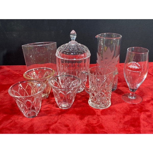 Glass Cups and Pitchers
