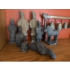 Image 2 : Chinese Warrior Figures Incl. Chinese Metal Bells, and Antique Look Oriental Cow Bell 