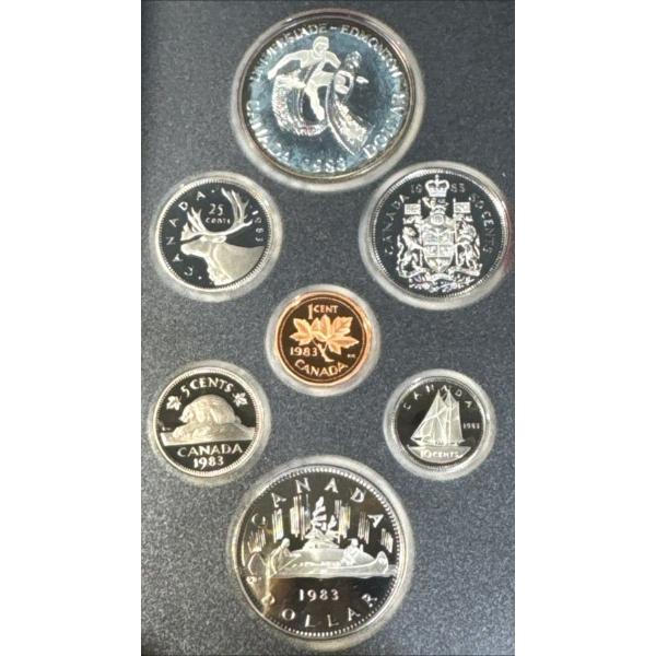 1983 Silver & Nickel Dollar Canadian Proof Set