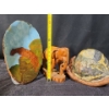 Image 2 : Detailed Wooden Elephant with Folk Art Wooden Animal Motifs