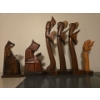 Image 2 : Hand Carved Wooden Monk Collection - 15T 