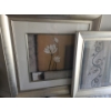 Image 2 : Magnolia Rustique I 31 w 31 h and Arctic Applique 26 w 26 h, Framed Under Glass 