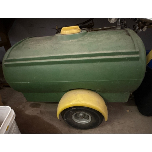 Liquid Transfer Tank Trailer Mounted On Frame w/Wheels