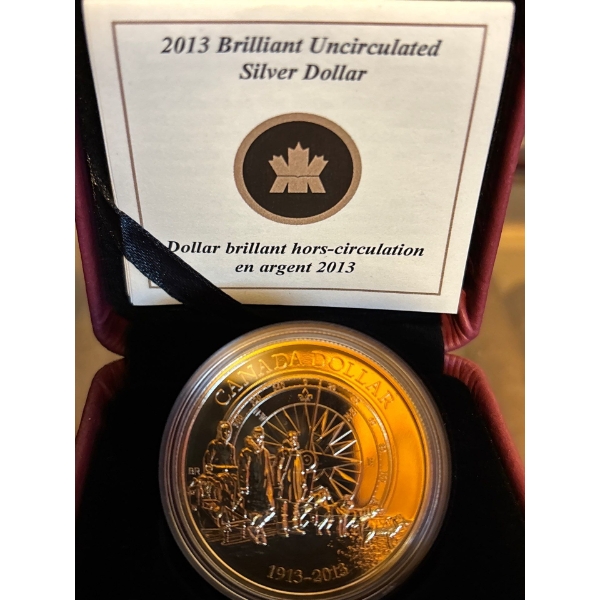 2013 $1 Arctic Expedition - Pure Silver Dollar B.U.