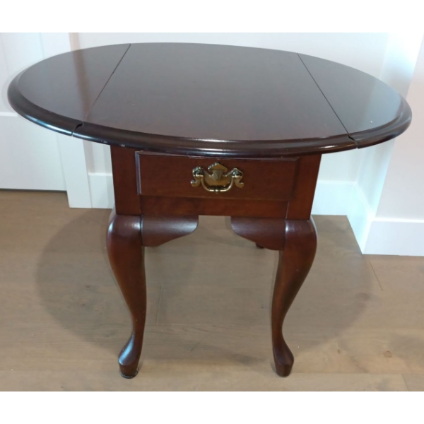 Sklar-Peppler Fold Down Side Small Accent Table  24"w x 18"d x 24"tall