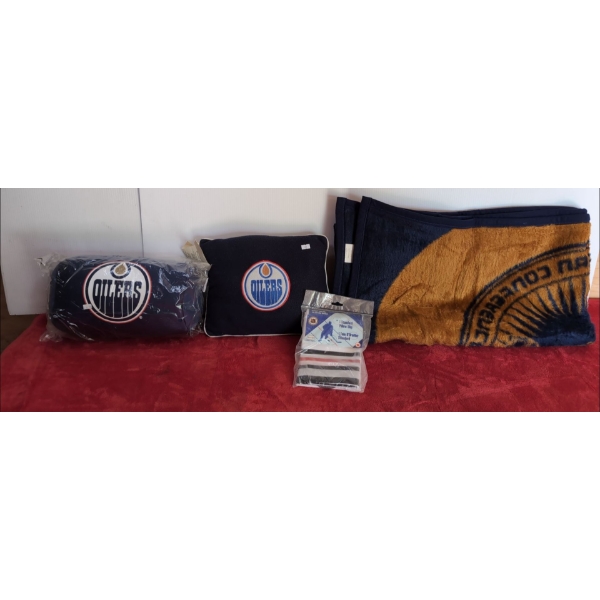 Oilers Pillows, Pillow Cases and Blanket