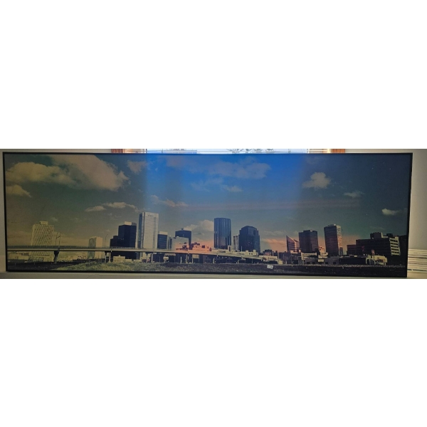 Panoramic Cityscape Art Print, 60x18 Inches