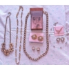 Image 1 : Costume Jewelry Including Necklaces, Earrings, Rings, and Brooch Set