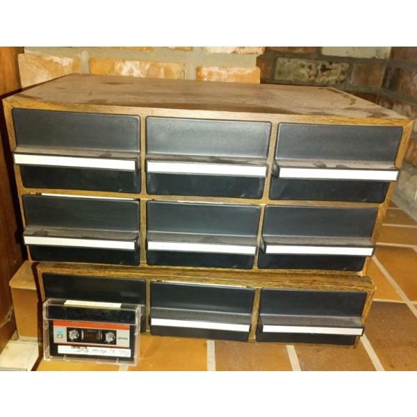 Assorted Bundle Of Cassette Tapes & Case