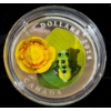 Image 1 : 2014 $20 Water-lily and Venetian Glass Leopard Frog - 99.9% Fine Silver Coin