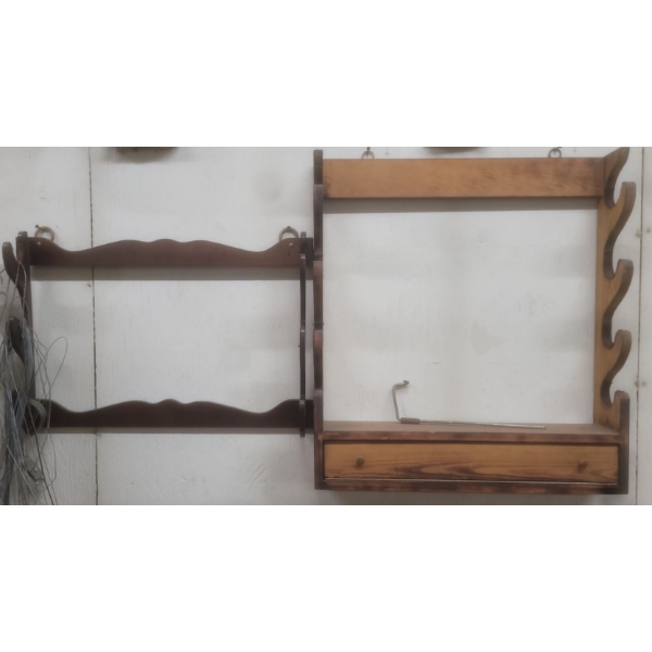 Two Wall Mounted Gun Racks