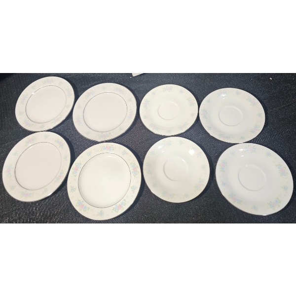 Prestige China Garden Plate & Teacup Set